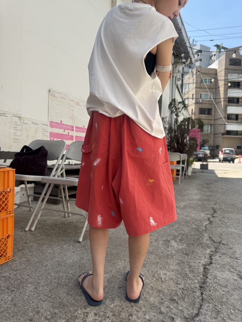 FRANC—L東大門㊣代購女裝新品25春夏推薦時尚人氣短褲亞麻FRANC短褲
