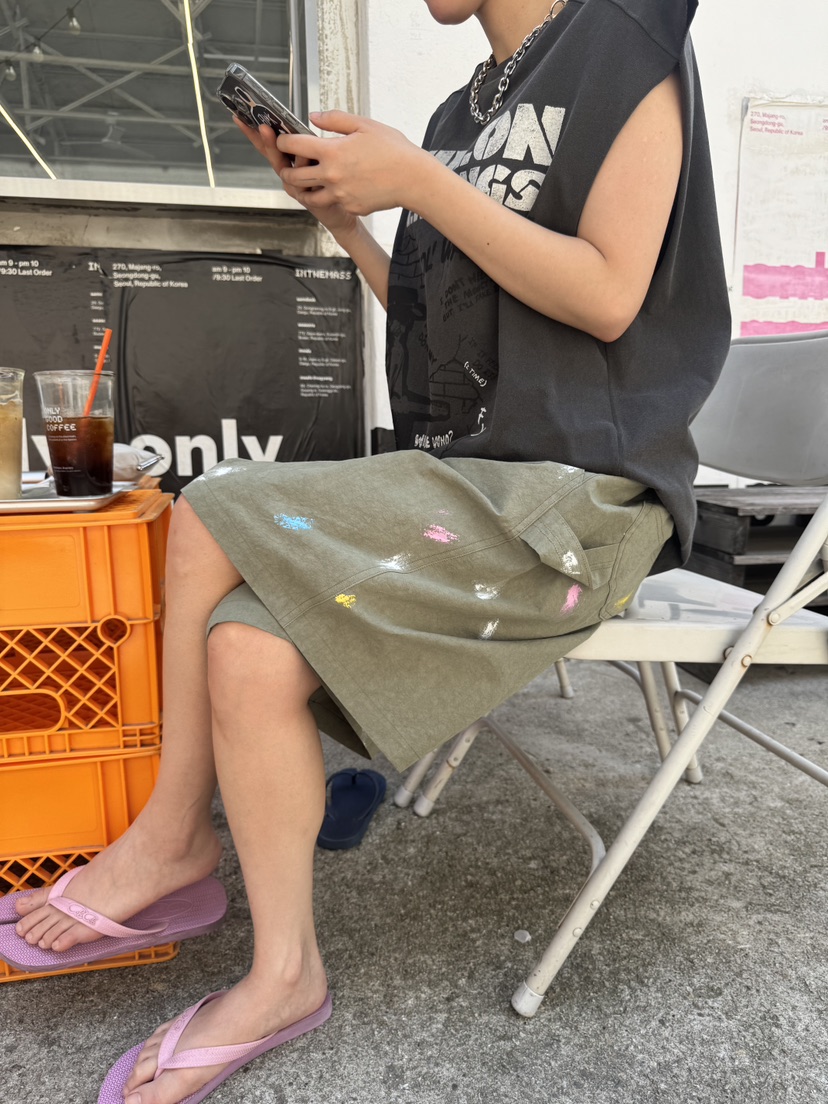 FRANC—L東大門㊣代購女裝新品25春夏推薦時尚人氣短褲亞麻FRANC短褲