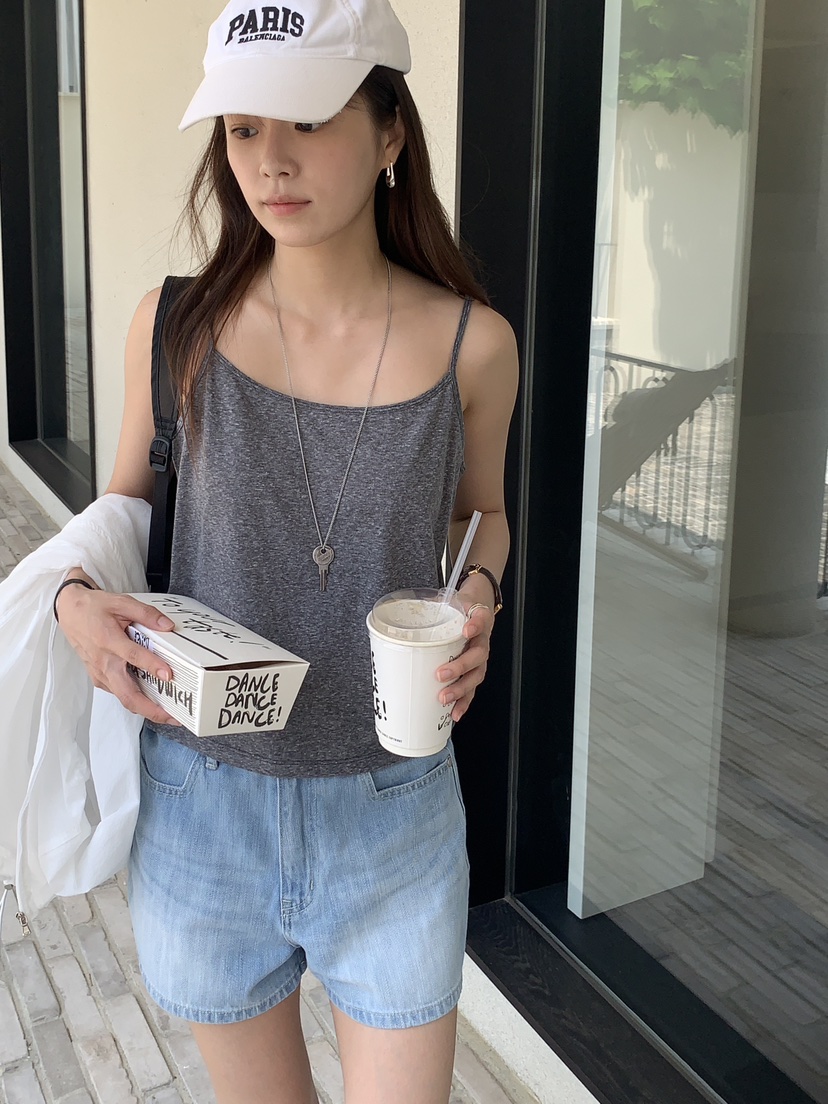 BAKING POWDER東大門㊣代購女士新品推薦時尚25春夏吊帶背心BAKING POWDER吊帶/背心