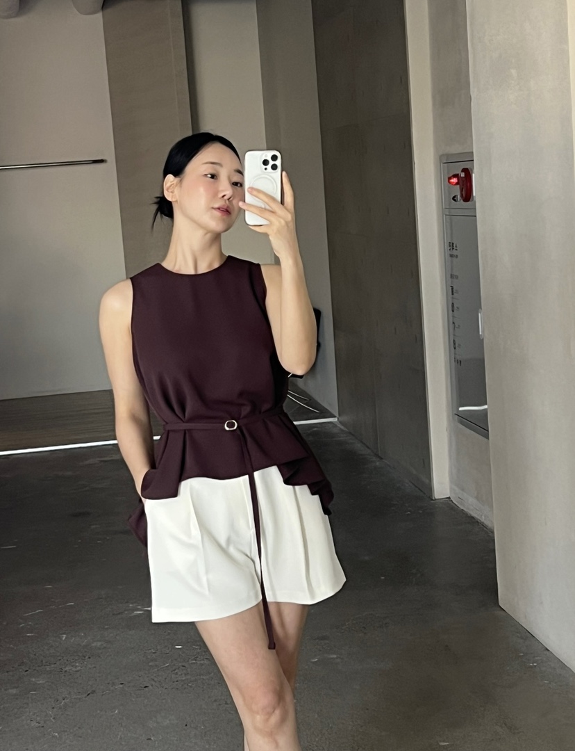 VERNI韓國直郵㊣女裝新品熱賣人氣真品時尚職業推薦25春夏短褲VERNI短褲
