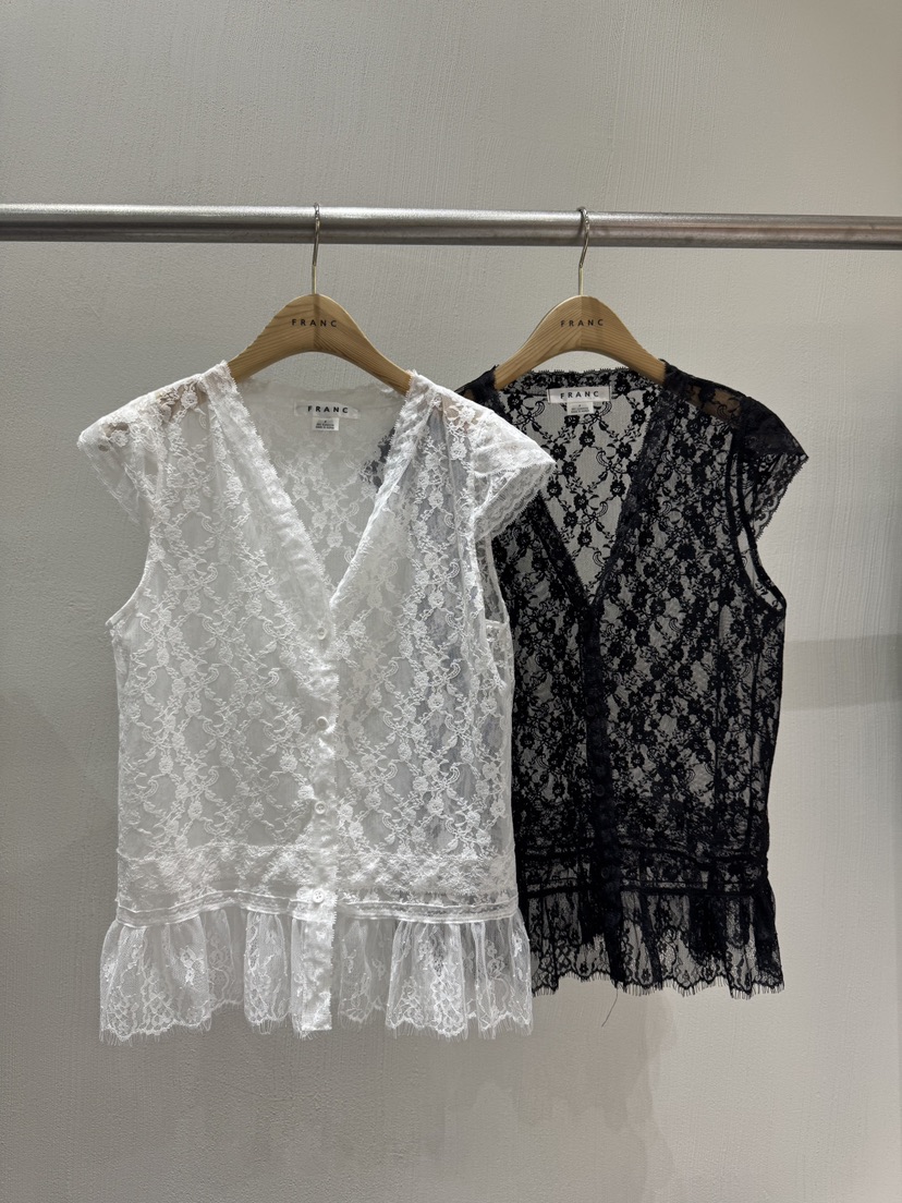 FRANC—L東大門㊣直郵女士新品休閑推薦25春夏職業襯衫蕾絲衫FRANC襯衫/蕾絲衫