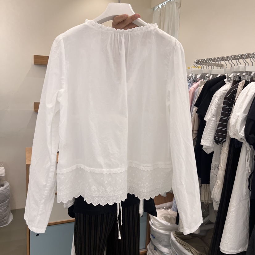 ARE東大門㊣代購女士新品時尚真品推薦25春夏人氣襯衫蕾絲衫ARE YOU/ARE襯衫/蕾絲衫