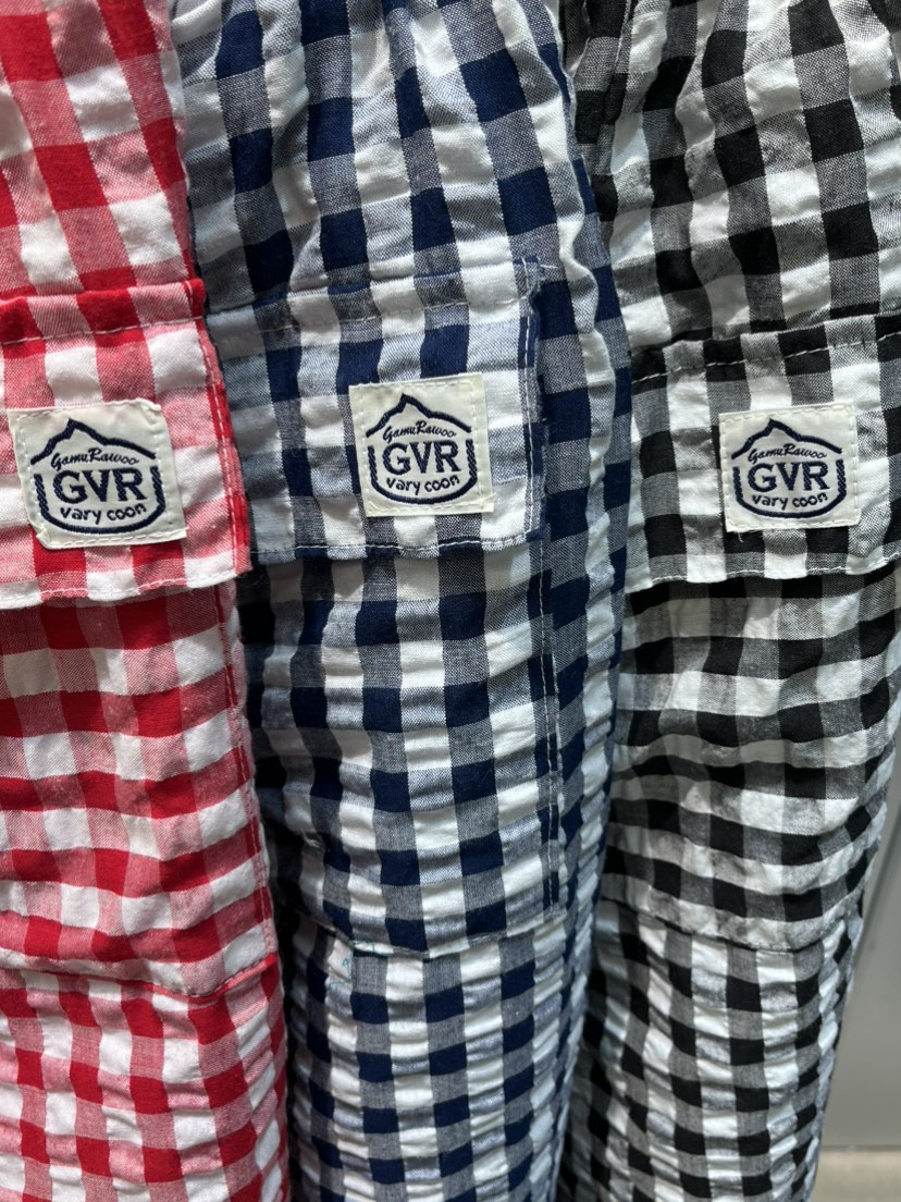 GVR COMPANY韓國直郵㊣女士新款休閑25春夏時尚休閑褲格紋GVR-COMPANY休閑褲