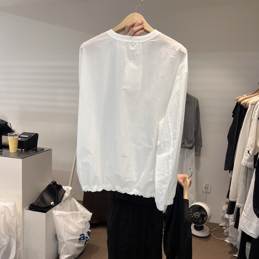 OBJECT韓國代購㊣女裝新款休閑職業人氣時尚推薦25春夏長袖T恤OBJECT長袖T恤