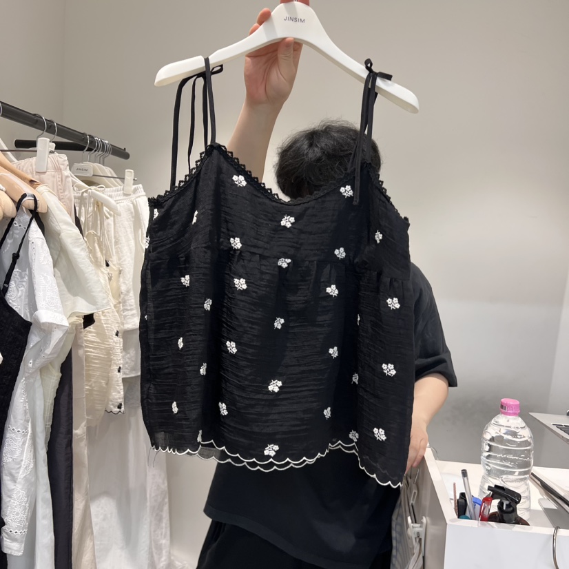 JINSIM韓國直郵㊣女裝新款25春夏推薦真品時尚休閑吊帶背心JINSIM吊帶/背心圖色2