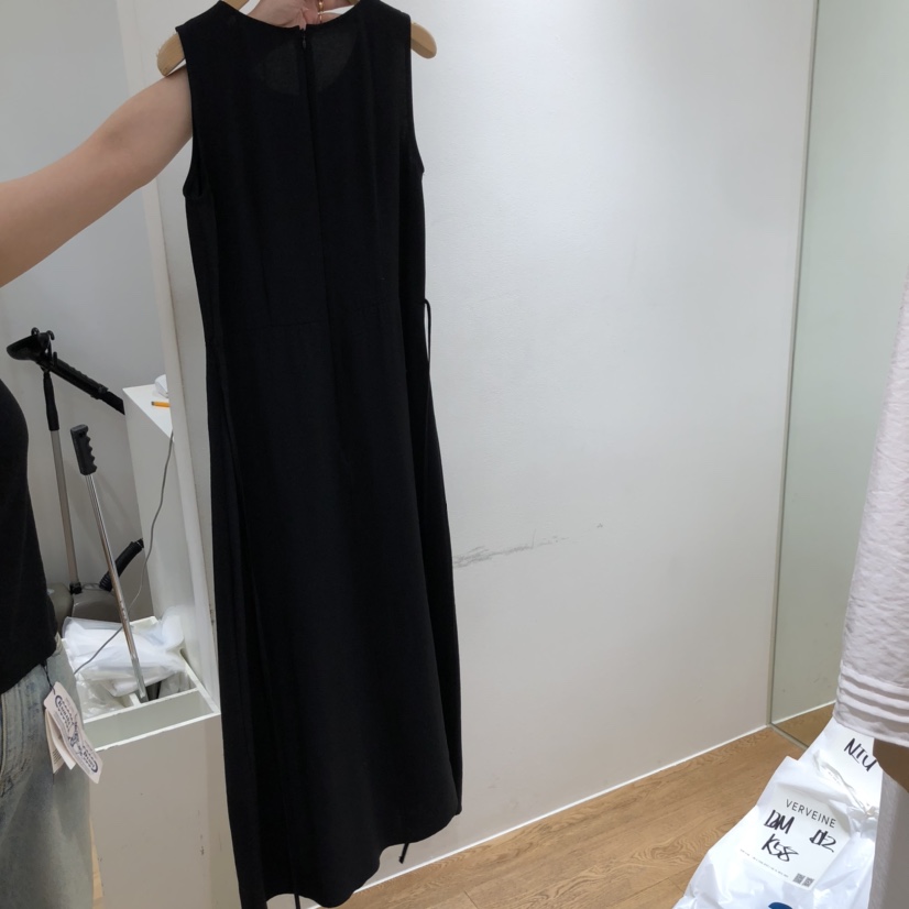 VERVEINE東大門㊣實拍女裝新款熱賣真品休閑時尚連衣裙含腰繩VERVEINE連衣裙