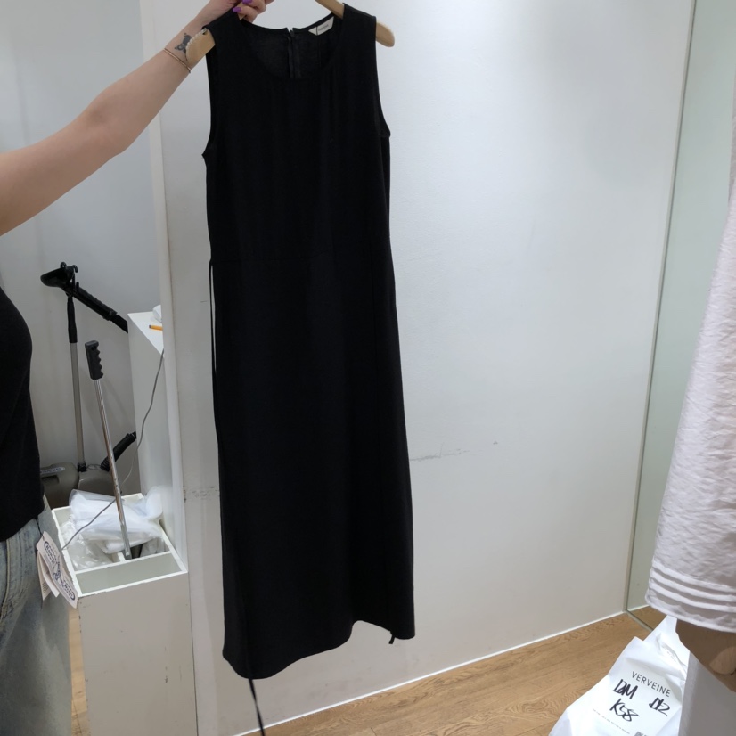 VERVEINE東大門㊣實拍女裝新款熱賣真品休閑時尚連衣裙含腰繩VERVEINE連衣裙圖色2