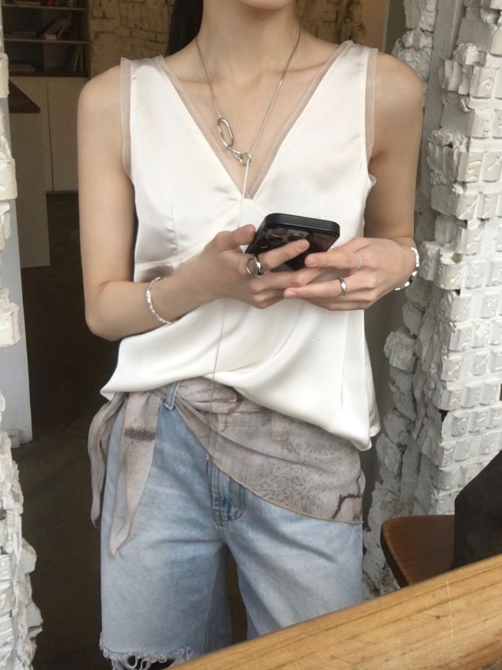 LIVE FOREVER東大門㊣實拍女士新品職業25春夏休閑圍巾披肩LIVE FOR_EVER圍巾/披肩