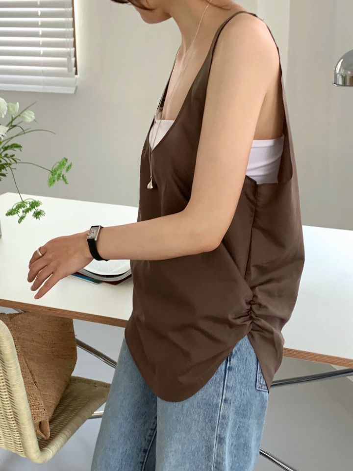 DOIT韓國代購㊣女裝新品人氣職業熱賣休閑時尚真品吊帶背心DOIT吊帶/背心