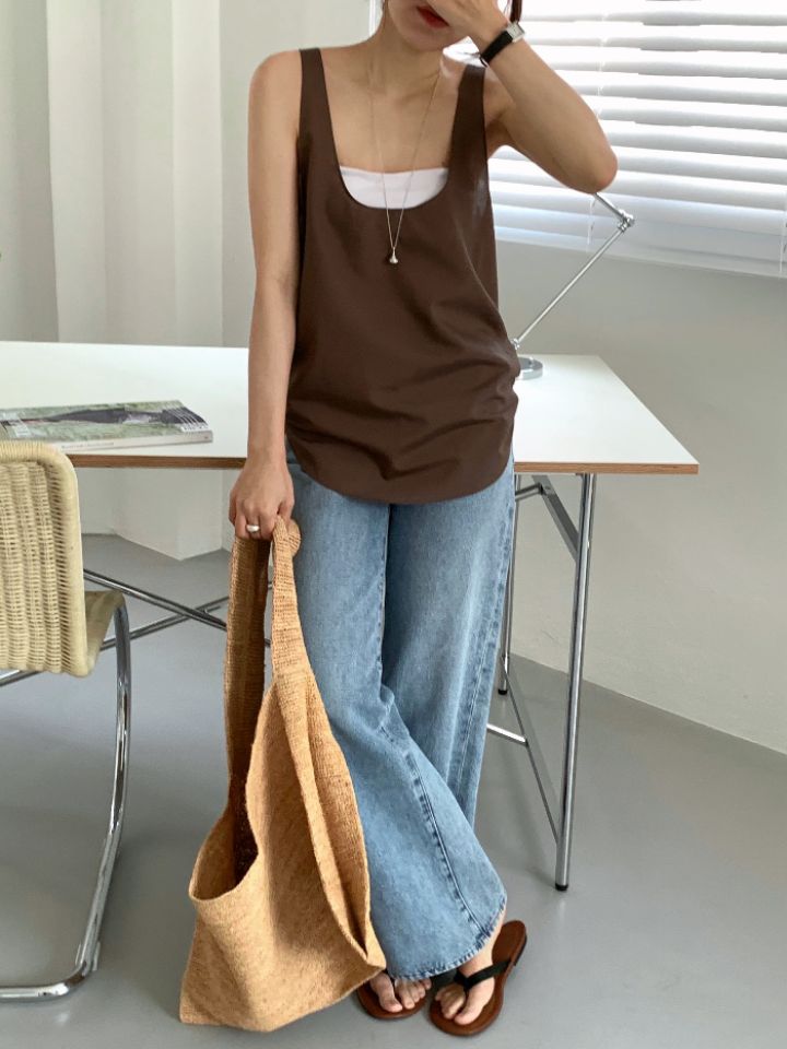 DOIT韓國代購㊣女裝新品人氣職業熱賣休閑時尚真品吊帶背心DOIT吊帶/背心