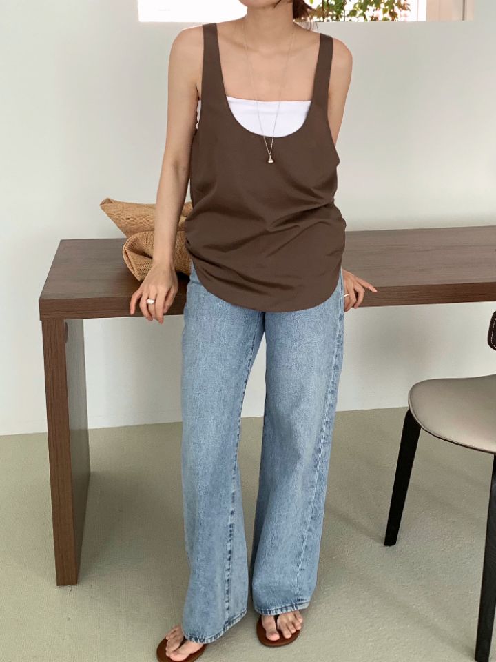 DOIT韓國代購㊣女裝新品人氣職業熱賣休閑時尚真品吊帶背心DOIT吊帶/背心