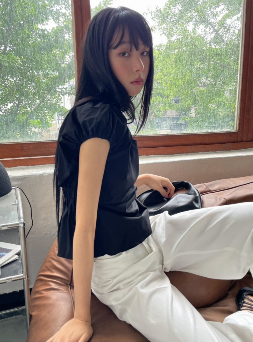 CRONG東大門㊣代購女士新款時尚25春夏休閑推薦職業襯衫蕾絲衫CRONG襯衫/蕾絲衫