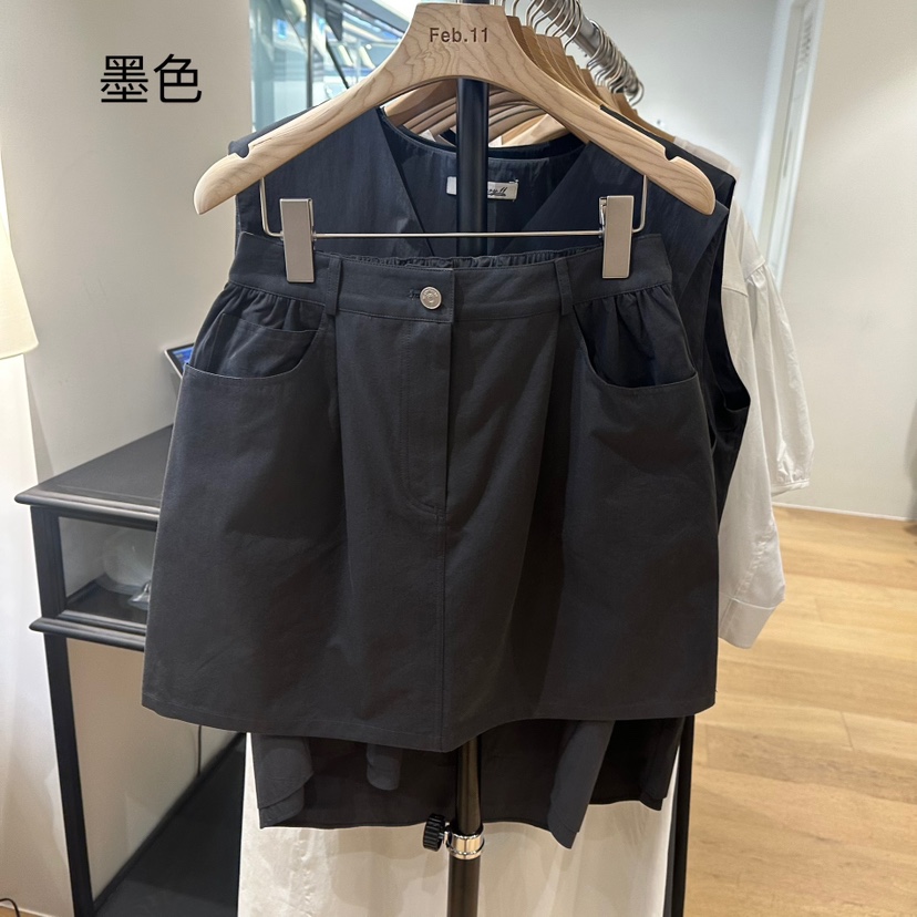 FEBRUARY 11東大門㊣代購女士新品真品熱賣休閑推薦人氣短裙FEBRUARY11短裙圖色2