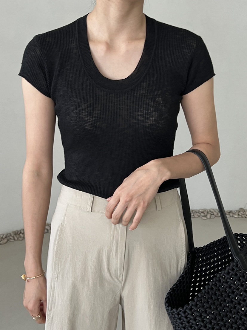 DEMAR韓國代購㊣女裝新款推薦人氣真品休閑職業25春夏針織衫DEMAR針織衫圖色2