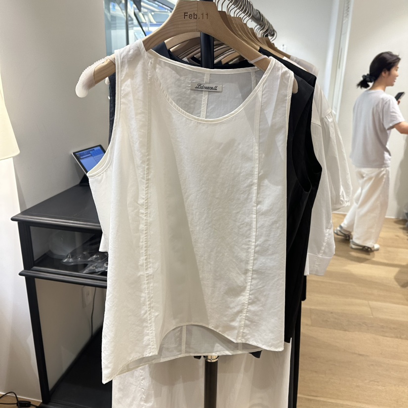 FEBRUARY 11韓國代購㊣女士新品職業熱賣25春夏推薦吊帶背心FEBRUARY11吊帶/背心