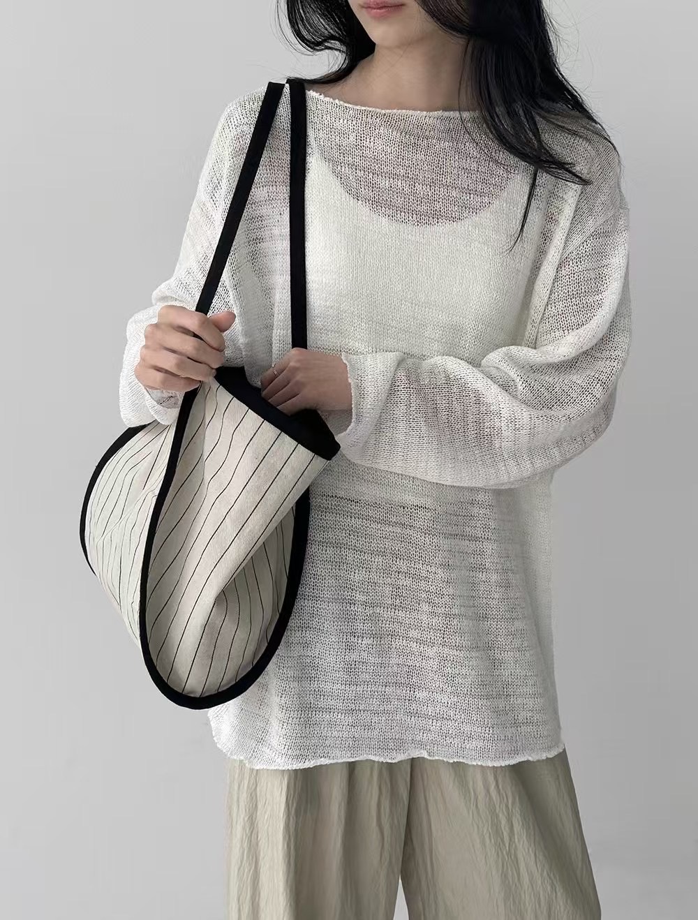 INBIBLE韓國代購㊣女裝新款推薦人氣時尚職業熱賣25春夏針織衫INBIBLE針織衫