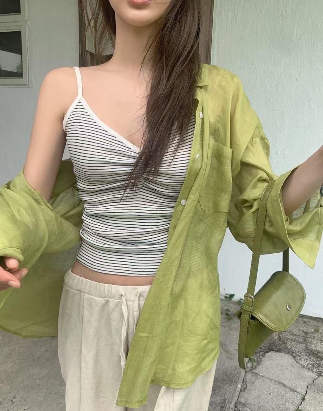 INBIBLE東大門㊣代購女裝新款熱賣休閑25春夏人氣職業吊帶背心INBIBLE吊帶/背心