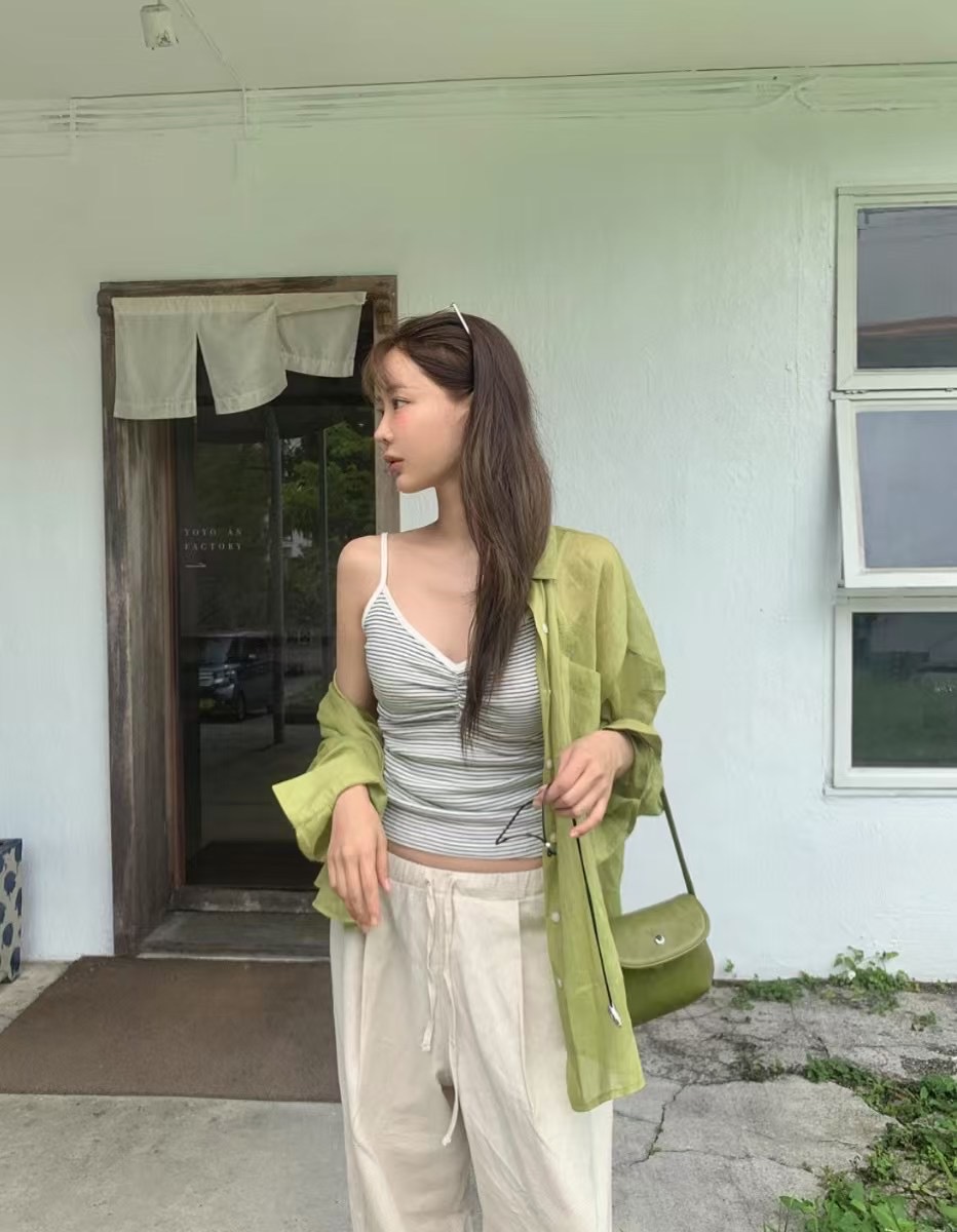 INBIBLE東大門㊣代購女裝新款熱賣休閑25春夏人氣職業吊帶背心INBIBLE吊帶/背心