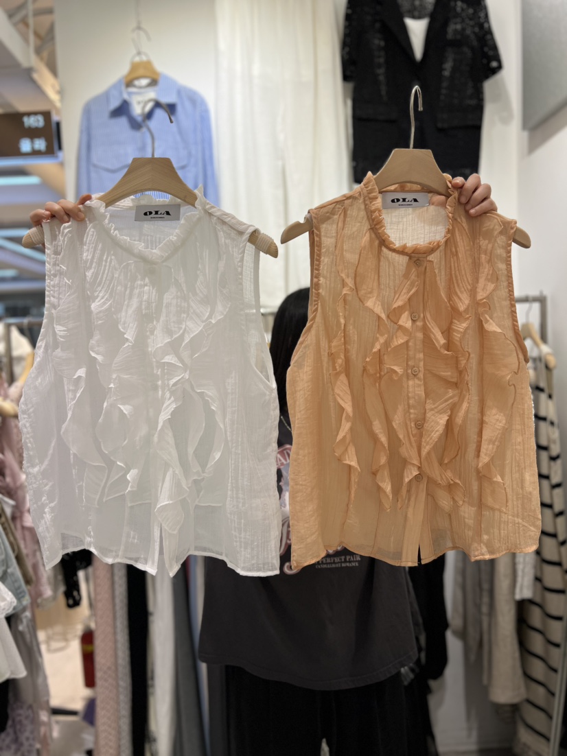 OLA韓國直郵㊣女士新品休閑職業熱賣推薦真品25春夏吊帶背心mellor/OLA吊帶/背心
