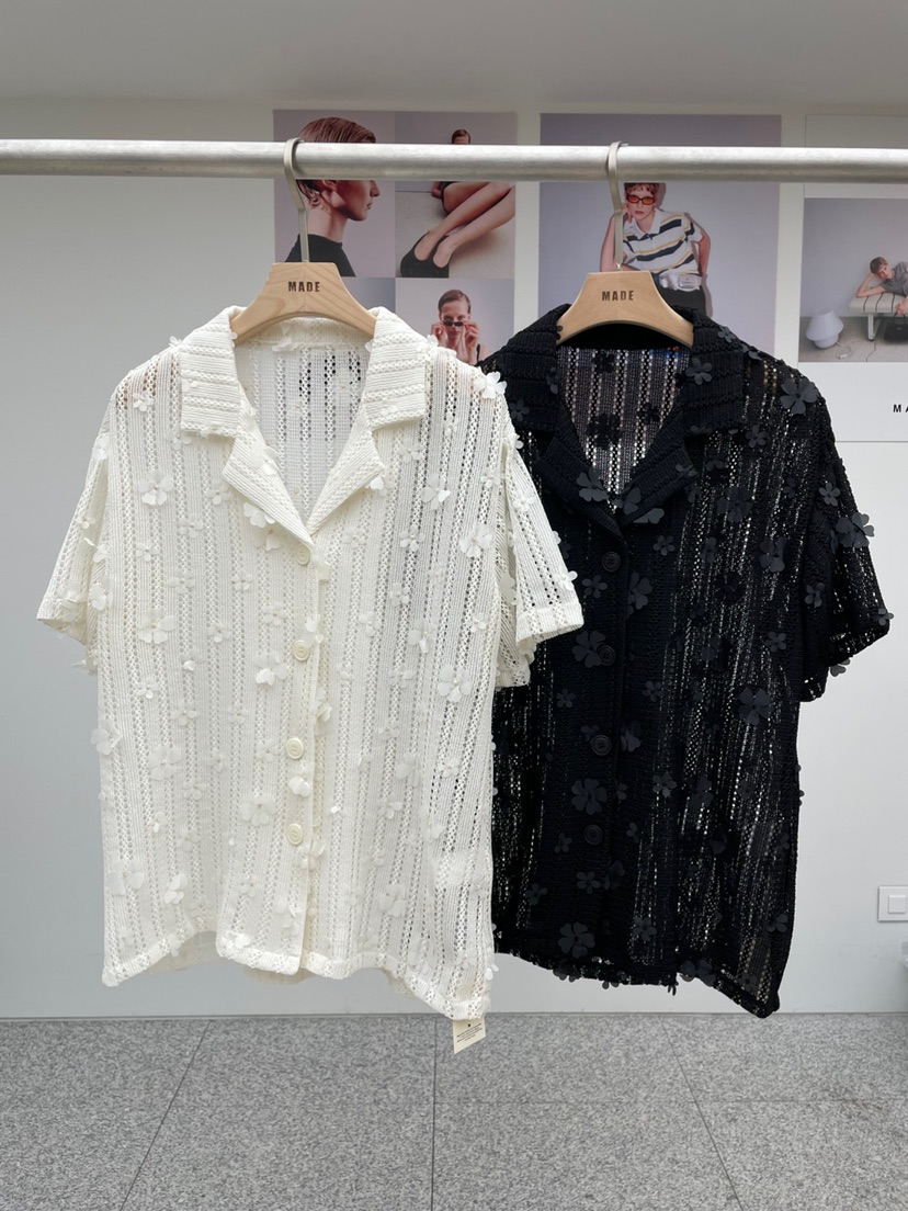 MADE-P韓國代購㊣女士新款休閑25春夏熱賣真品推薦襯衫蕾絲衫MADE-P襯衫/蕾絲衫