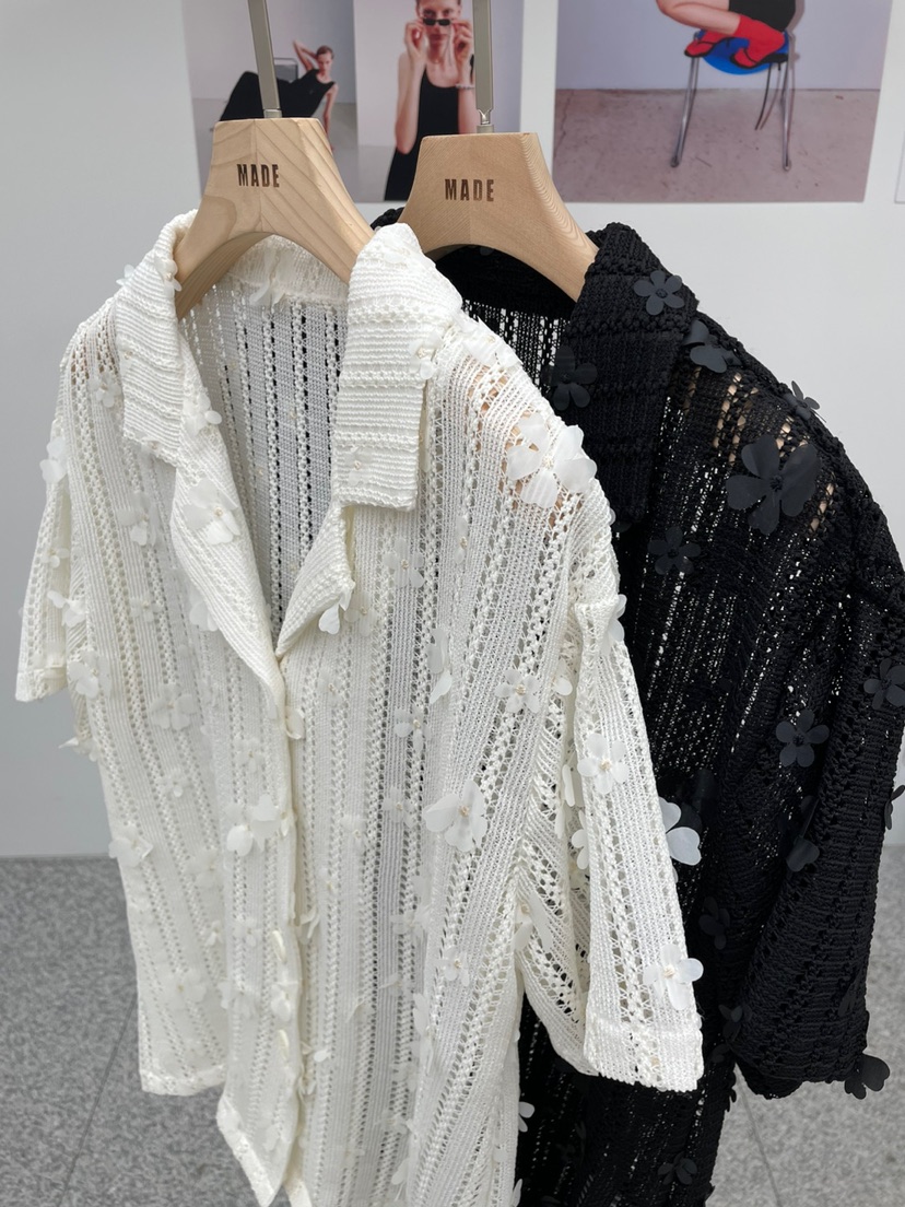 MADE-P韓國代購㊣女士新款休閑25春夏熱賣真品推薦襯衫蕾絲衫MADE-P襯衫/蕾絲衫