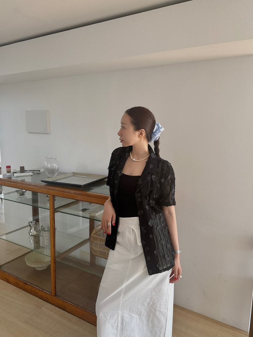MADE-P韓國代購㊣女士新款休閑25春夏熱賣真品推薦襯衫蕾絲衫MADE-P襯衫/蕾絲衫