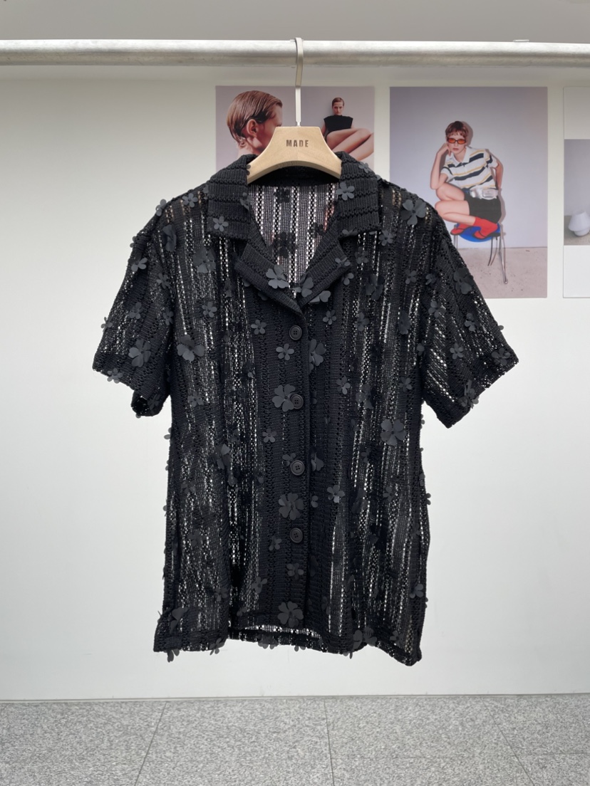 MADE-P韓國代購㊣女士新款休閑25春夏熱賣真品推薦襯衫蕾絲衫MADE-P襯衫/蕾絲衫圖色2