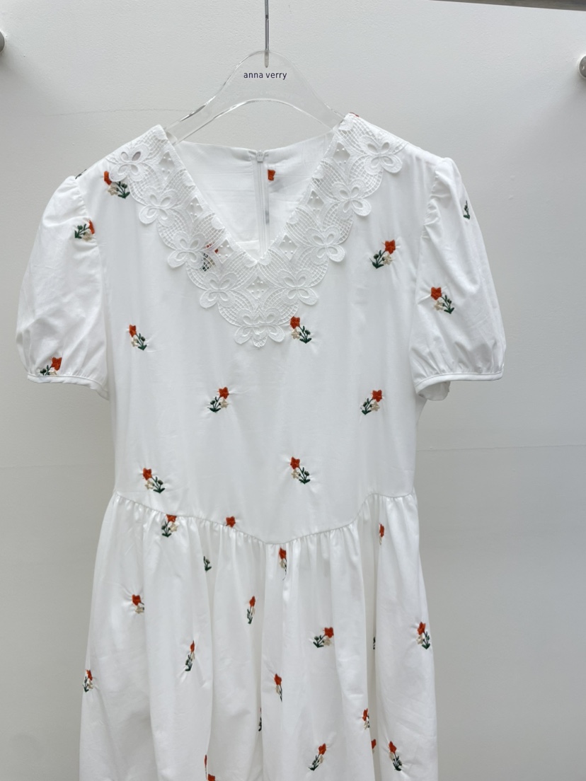 ANNA VERRY-P東大門㊣直郵女士新品推薦25春夏連衣裙花朵蕾絲ANNA VERRY/BELIEVE連衣裙
