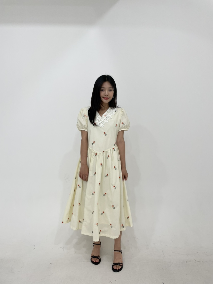 ANNA VERRY-P東大門㊣直郵女士新品推薦25春夏連衣裙花朵蕾絲ANNA VERRY/BELIEVE連衣裙