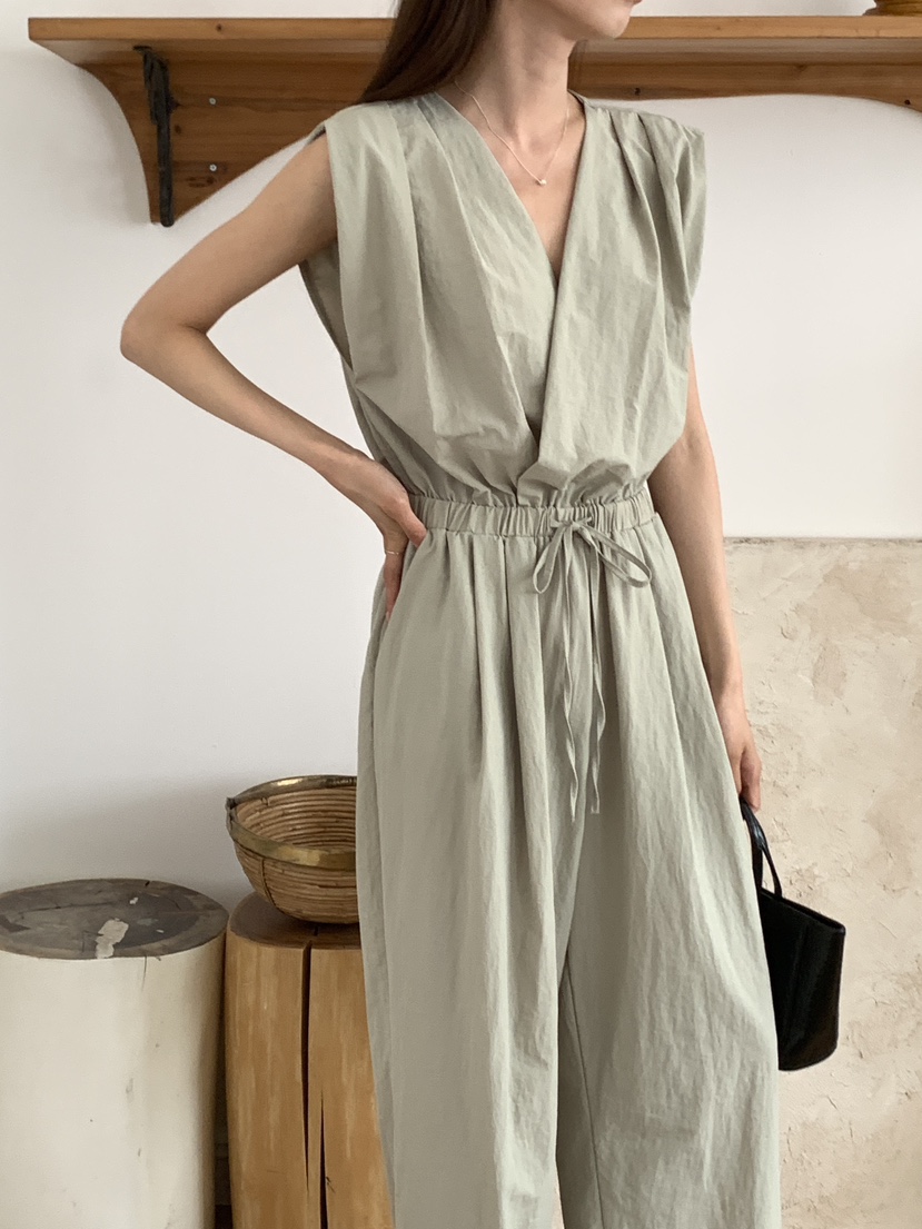 FRILL-T東大門㊣實拍女士新品25春夏熱賣休閑職業時尚背帶褲FRILL-T背帶褲