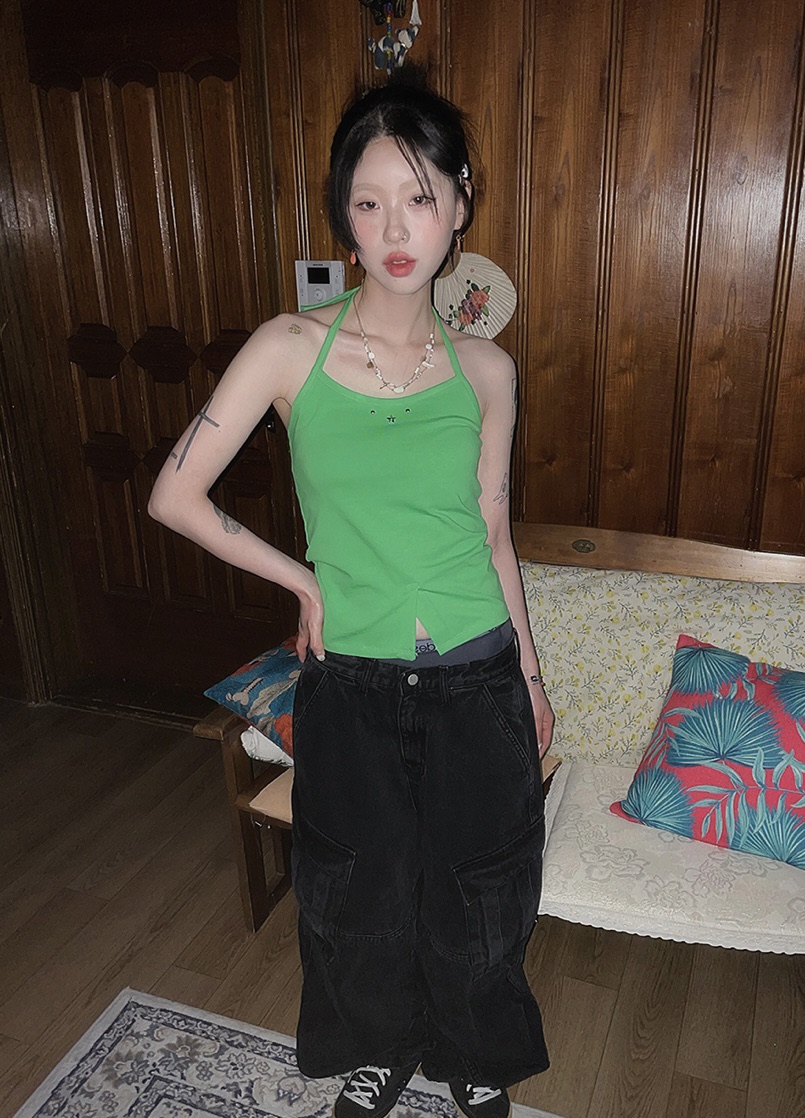 I I東大門㊣實拍女裝新款時尚25春夏人氣熱賣真品吊帶背心ITSSONG吊帶/背心