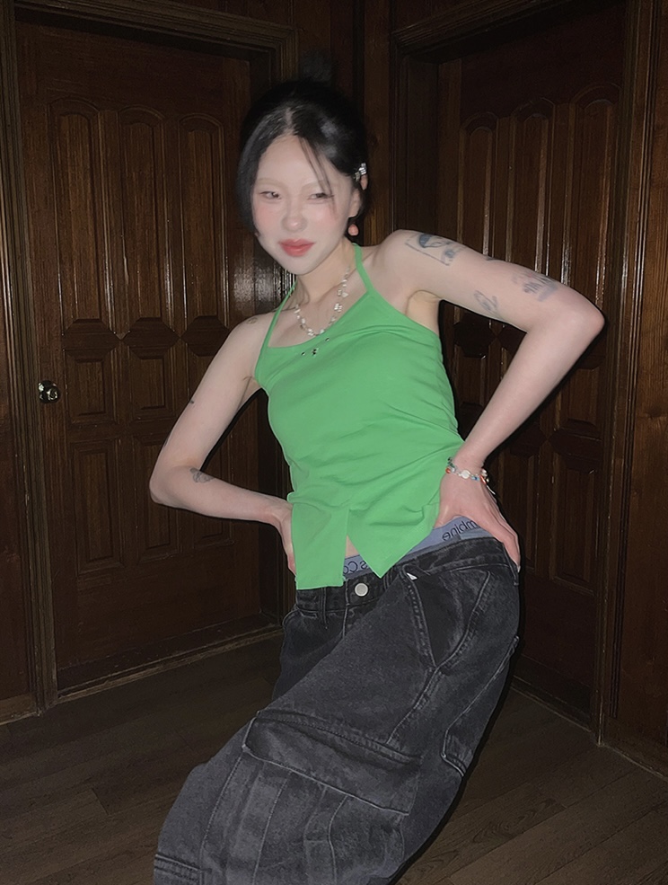 I I東大門㊣實拍女裝新款時尚25春夏人氣熱賣真品吊帶背心ITSSONG吊帶/背心