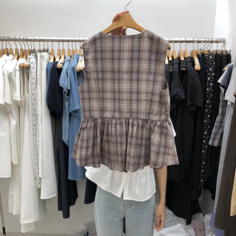 DRESS ROOM韓國直郵㊣女士新品人氣時尚推薦職業襯衫蕾絲衫DRESS ROOM襯衫/蕾絲衫