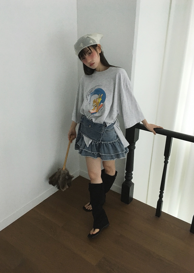 OURWAVE/OUR ROOM東大門㊣實拍女士新品真品休閑推薦25春夏T恤Our Wave/Our RoomT恤
