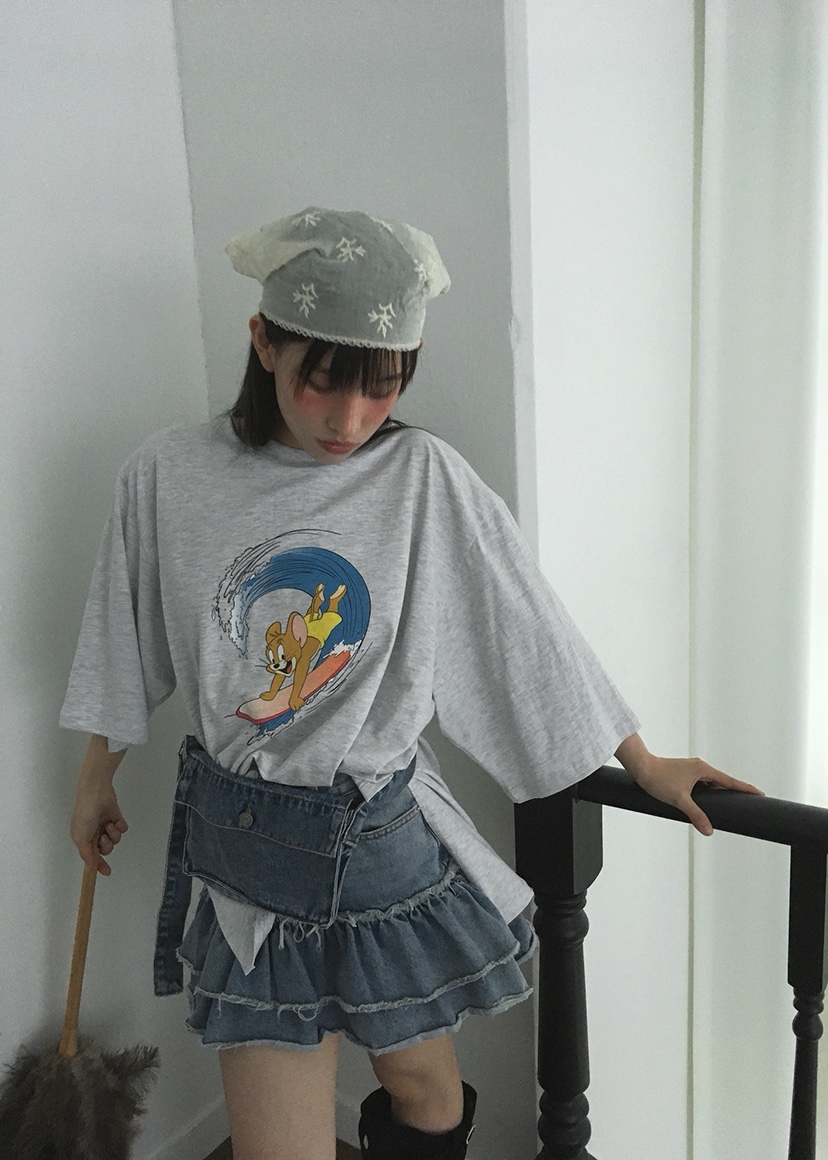 OURWAVE/OUR ROOM東大門㊣實拍女士新品真品休閑推薦25春夏T恤Our Wave/Our RoomT恤