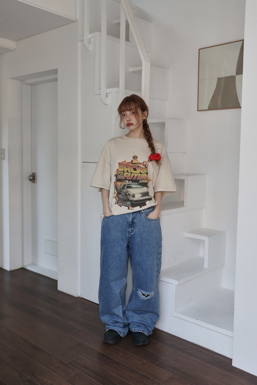 OURWAVE/OUR ROOM韓國直郵㊣女裝新款真品25春夏推薦人氣T恤Our Wave/Our RoomT恤