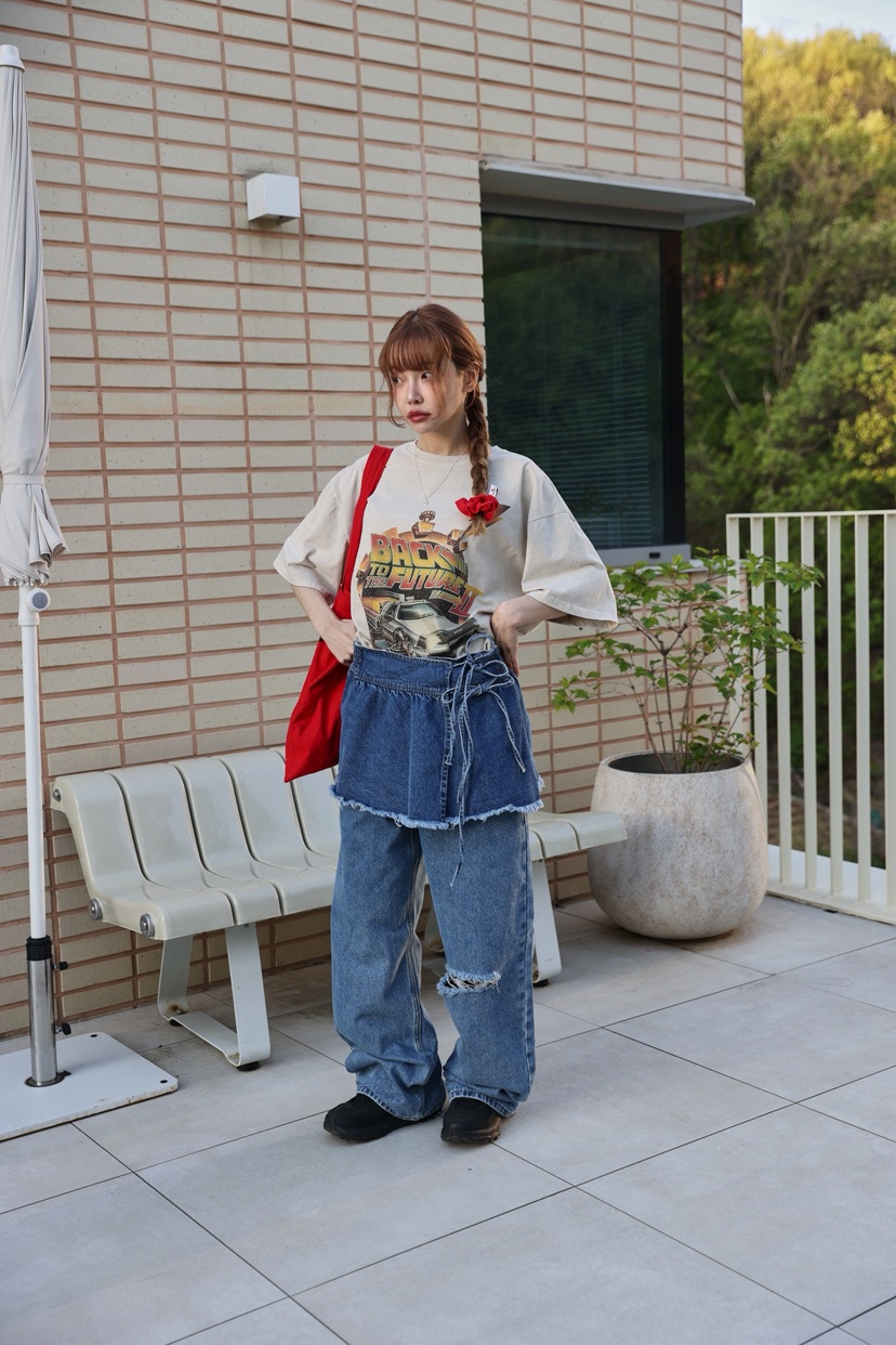 OURWAVE/OUR ROOM韓國直郵㊣女裝新款真品25春夏推薦人氣T恤Our Wave/Our RoomT恤