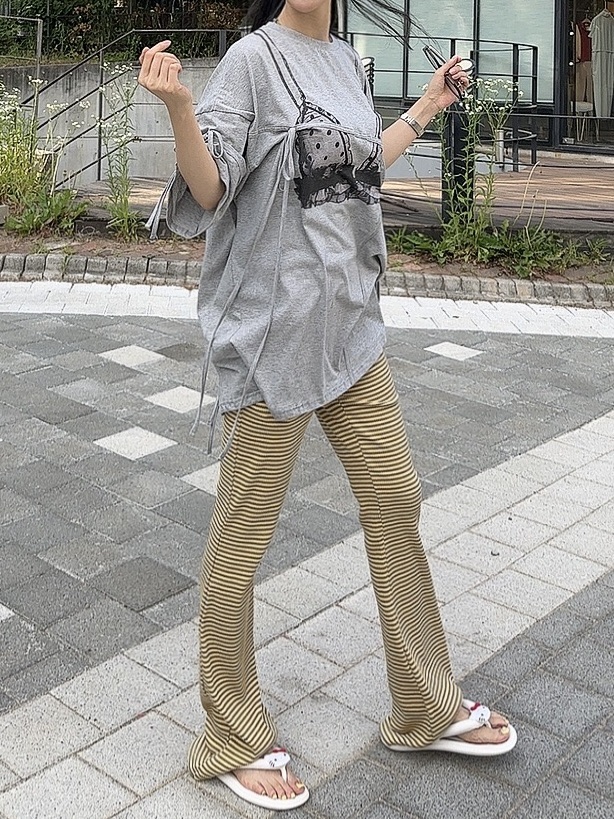 PALETTE-Q東大門㊣代購女裝新款熱賣25春夏人氣休閑褲套裝PALETTE休閑褲