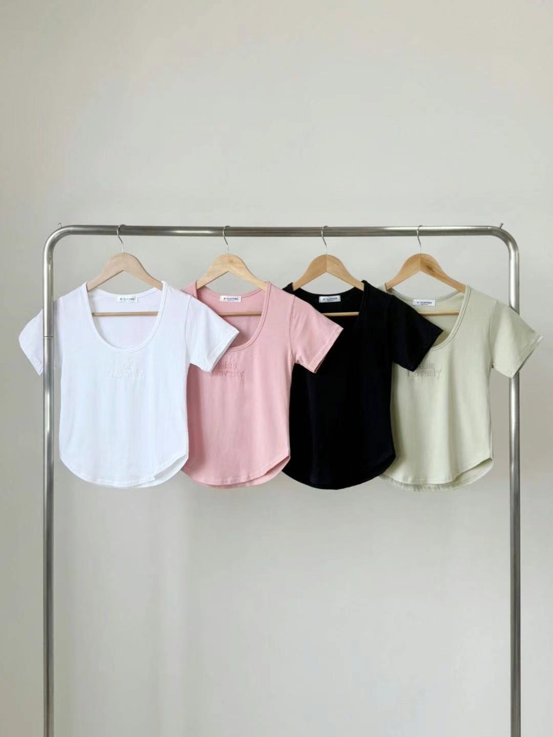 BCLOTHES-비클로스-T韓國直郵㊣女士新品職業25春夏人氣T恤BCLOTHEST恤