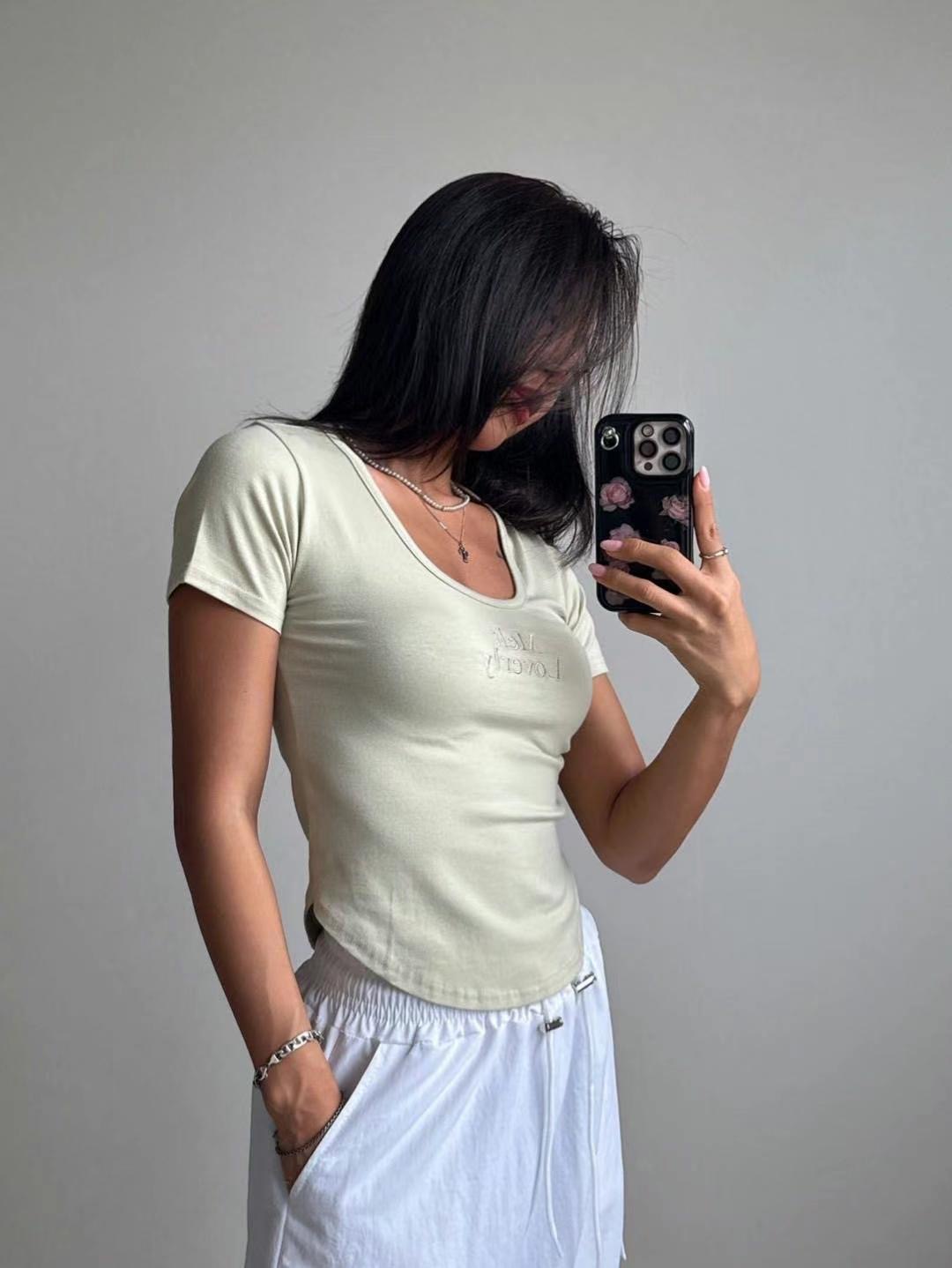 BCLOTHES-비클로스-T韓國直郵㊣女士新品職業25春夏人氣T恤BCLOTHEST恤