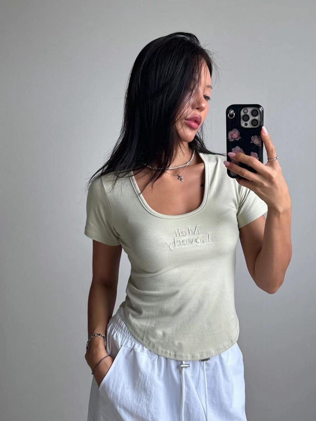 BCLOTHES-비클로스-T韓國直郵㊣女士新品職業25春夏人氣T恤BCLOTHEST恤