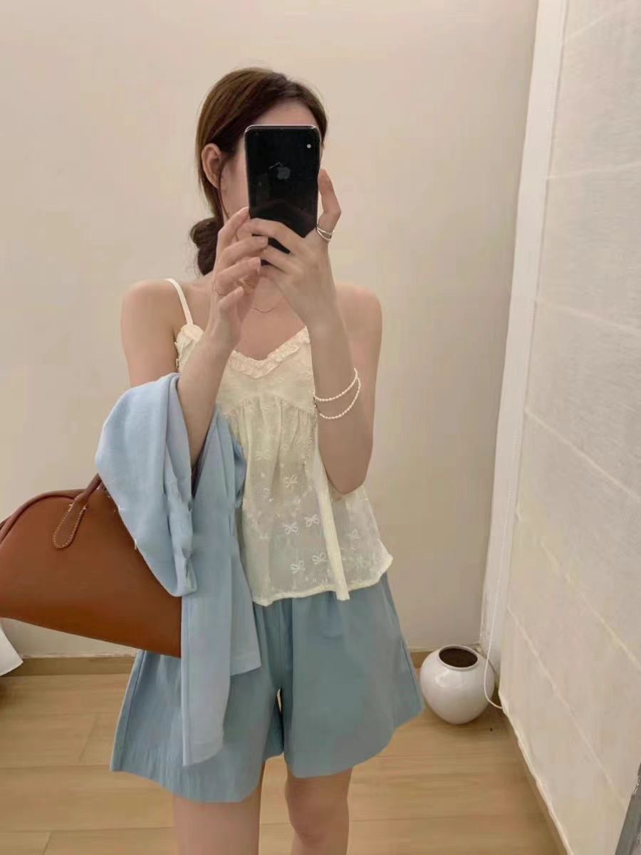 COTTON MARKET東大門㊣代購女裝新品休閑25春夏人氣吊帶背心COTTON MARKET吊帶/背心