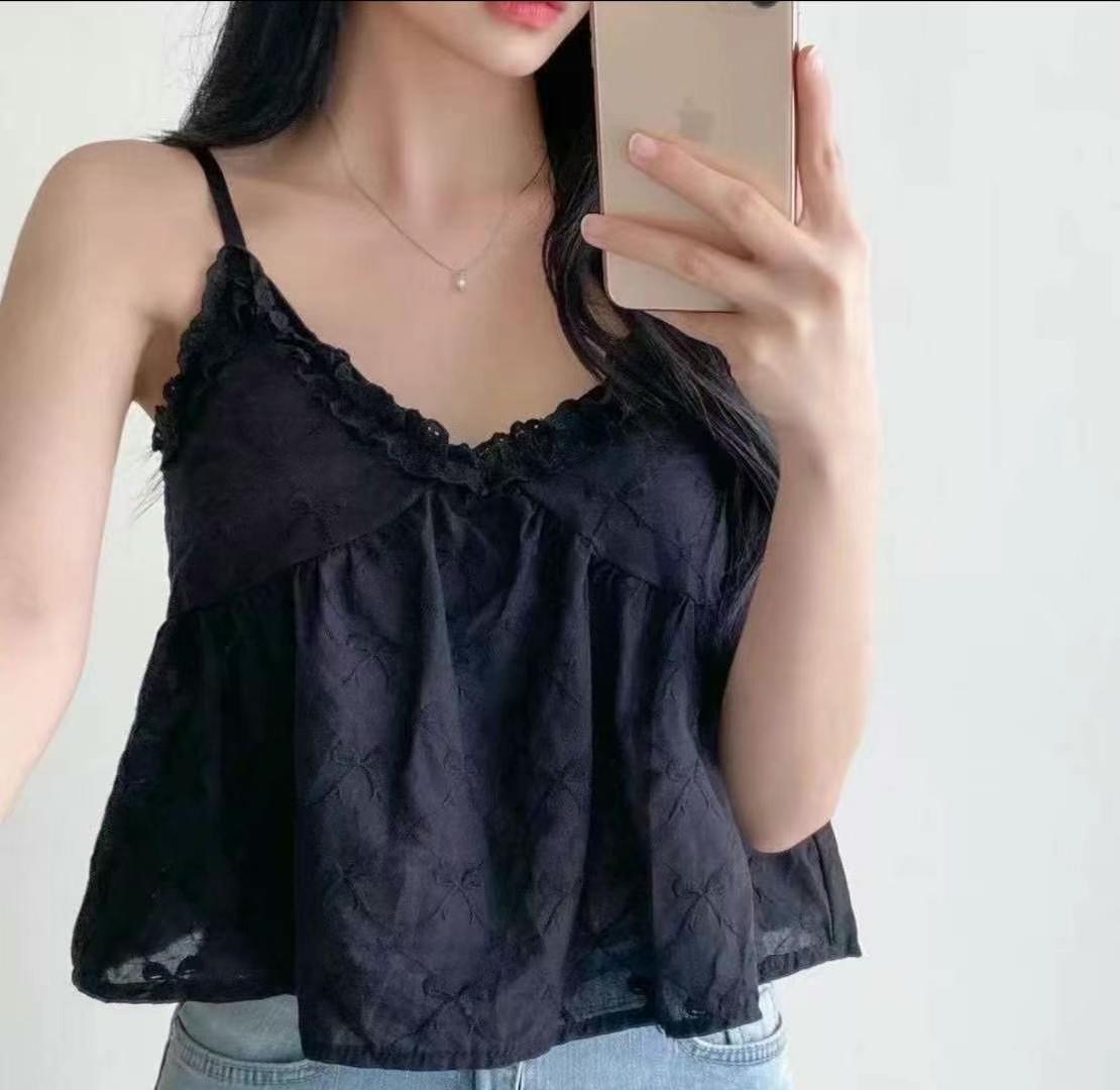 COTTON MARKET東大門㊣代購女裝新品休閑25春夏人氣吊帶背心COTTON MARKET吊帶/背心圖色2