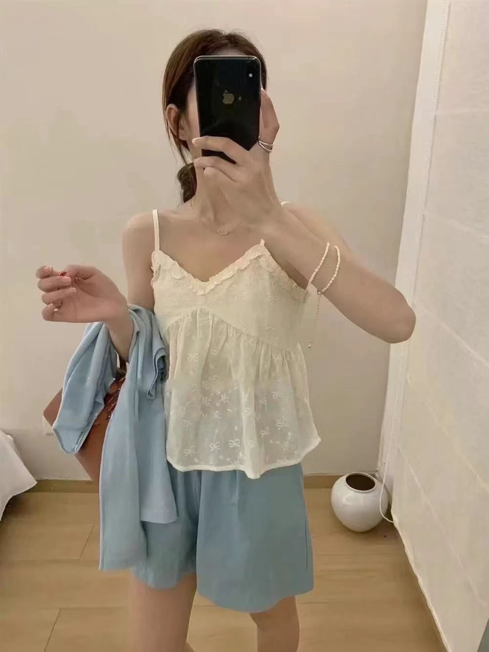 COTTON MARKET東大門㊣代購女裝新品休閑25春夏人氣吊帶背心COTTON MARKET吊帶/背心圖色3