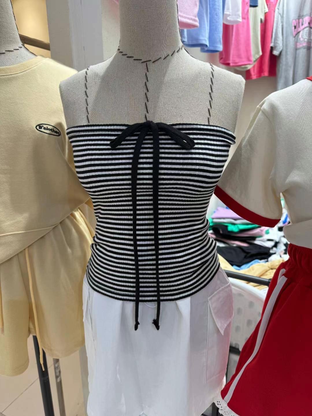 BCLOTHES-비클로스-T韓國代購㊣女士新款時尚人氣吊帶背心BCLOTHES吊帶/背心