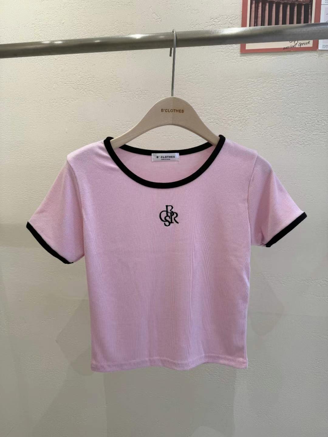 BCLOTHES-비클로스-T東大門㊣直郵女士新款熱賣25春夏T恤BCLOTHEST恤圖色2
