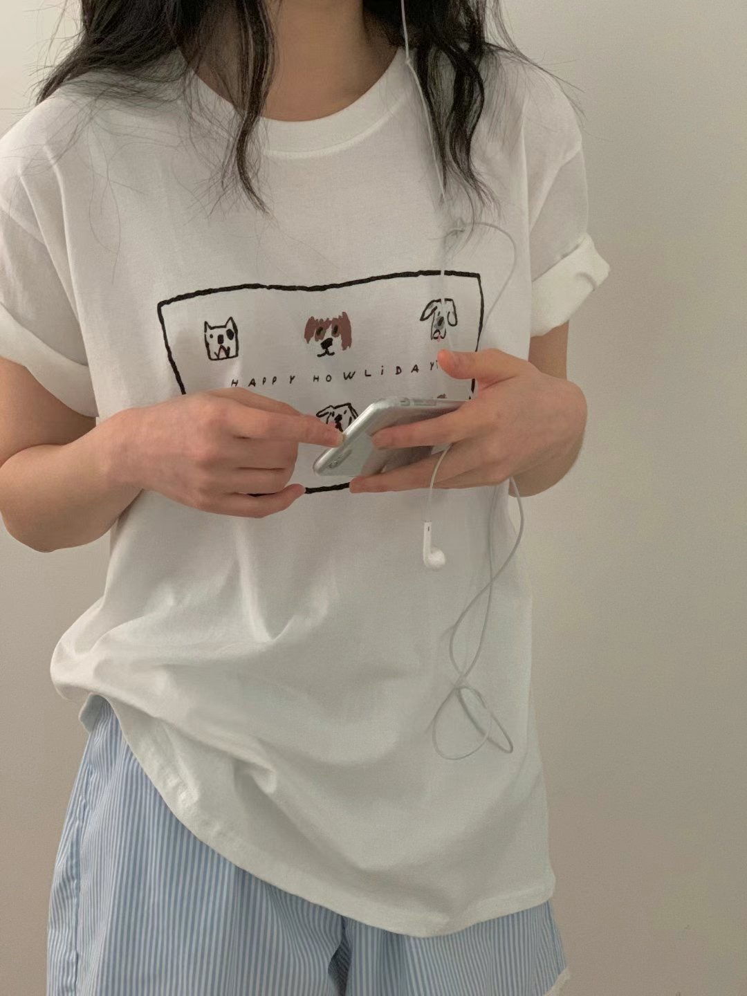 FIVE東大門㊣直郵女裝新款推薦時尚25春夏休閑熱賣真品人氣T恤FIVET恤圖色3