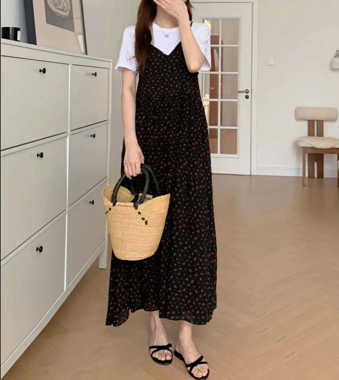 COTTON MARKET東大門㊣直郵女裝新款時尚推薦25春夏連衣裙COTTON MARKET連衣裙