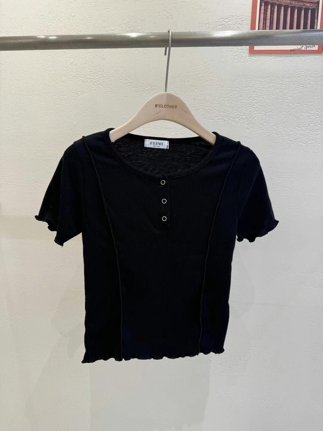 BCLOTHES-비클로스-T東大門㊣代購女裝新款25春夏職業T恤BCLOTHEST恤圖色1