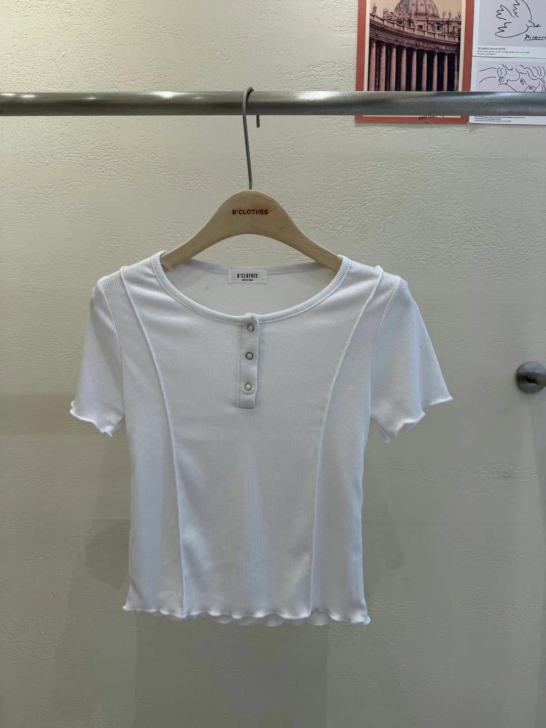 BCLOTHES-비클로스-T東大門㊣代購女裝新款25春夏職業T恤BCLOTHEST恤圖色3